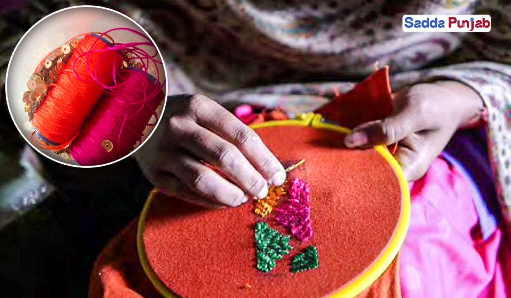 phulkari Experiment with material