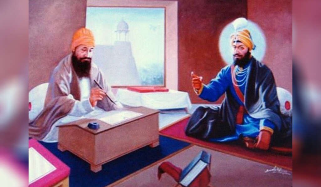 ਸ਼ਹੀਦ ਭਾਈ ਮਨੀ ਸਿੰਘ ਜੀ 5 bhai mani singh with guru ji