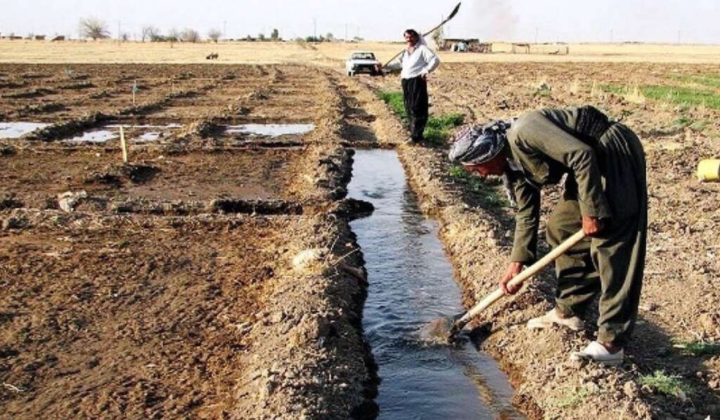 declining level of groundwater