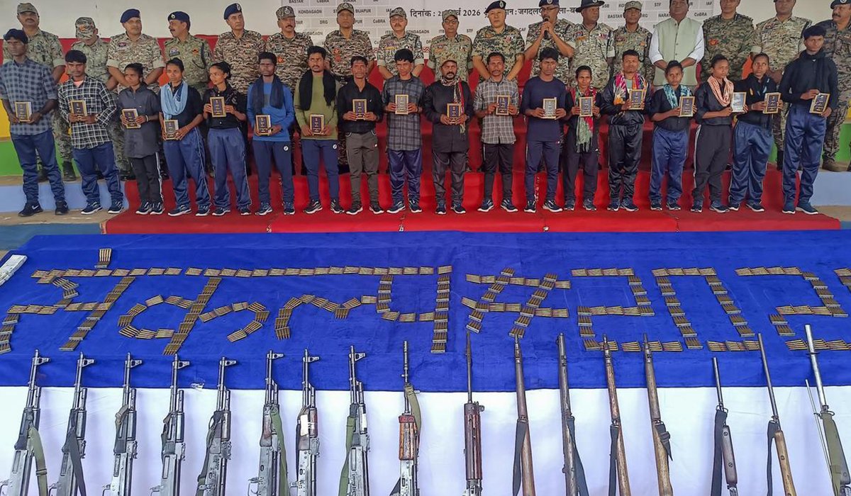 surrender before the security forces