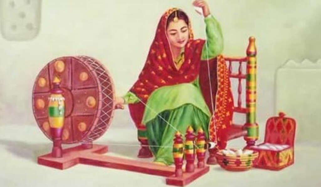 ਚਰਖਾ! ਪੰਜਾਬੀ ਸੱਭਿਆਚਾਰ ਦਾ ਅਨਿੱਖੜਵਾਂ ਅੰਗ ਅਤੇ ਤ੍ਰਿੰਝਣਾਂ ਦੀ ਰੂਹ 7 A symbol of economic independence 1