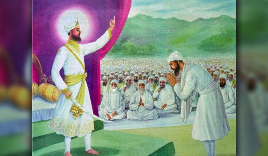 ਵਿਸਾਖੀ - ਸਿੱਖ ਇਤਿਹਾਸ ਦਾ ਇਨਕਲਾਬ, ਖ਼ਾਲਸਾ ਪੰਥ ਦਾ ਸਾਜਨਾ ਦਿਹਾੜਾ 7 Bhai Daya Ram Jis inside tent