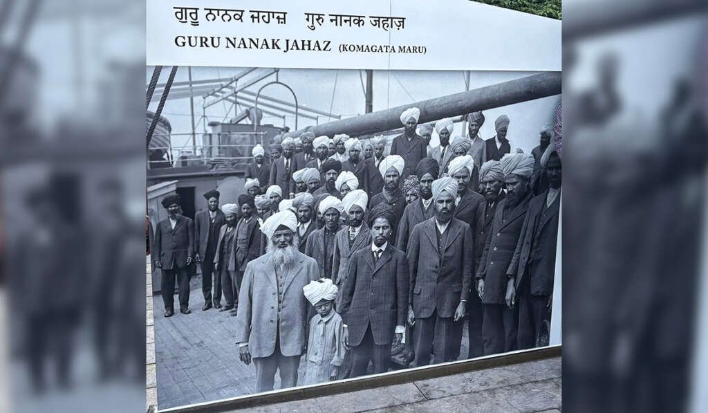 ਉਹ ਜਹਾਜ਼ ਜਿਸਨੂੰ ਭੁਲਾਇਆ ਨਹੀਂ ਜਾ ਸਕਦਾ: ਕਾਮਾਗਾਟਾ ਮਾਰੂ, 112 ਸਾਲ ਬਾਅਦ 7 New signboard with Guru Nanak Jahaz installed at site on 23 May 2026. Photo courtesy Harpreet Singh Surrey BC Canada