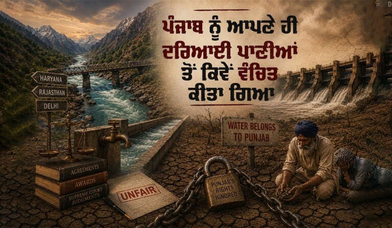ਪੰਜਾਬ ਨੂੰ ਆਪਣੇ ਹੀ ਦਰਿਆਈ ਪਾਣੀਆਂ ਤੋਂ ਕਿਵੇਂ ਵੰਚਿਤ ਕੀਤਾ ਗਿਆ 9 Punjab River Waters