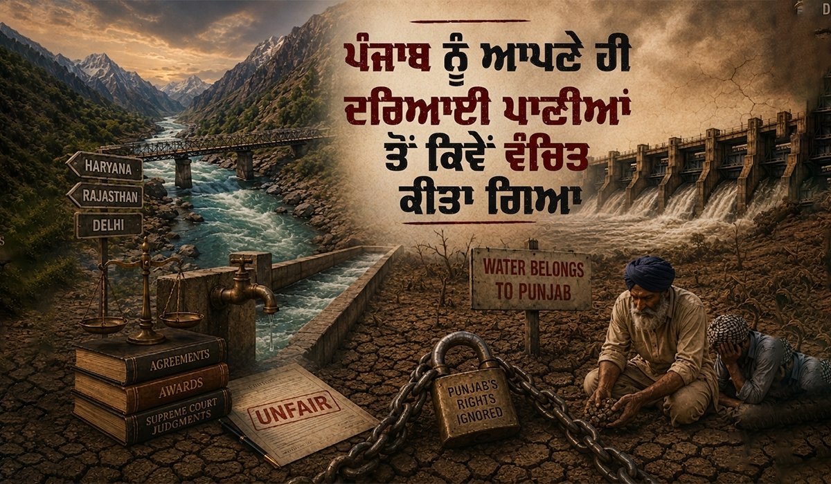 ਪੰਜਾਬ ਨੂੰ ਆਪਣੇ ਹੀ ਦਰਿਆਈ ਪਾਣੀਆਂ ਤੋਂ ਕਿਵੇਂ ਵੰਚਿਤ ਕੀਤਾ ਗਿਆ 3 Punjab River Waters