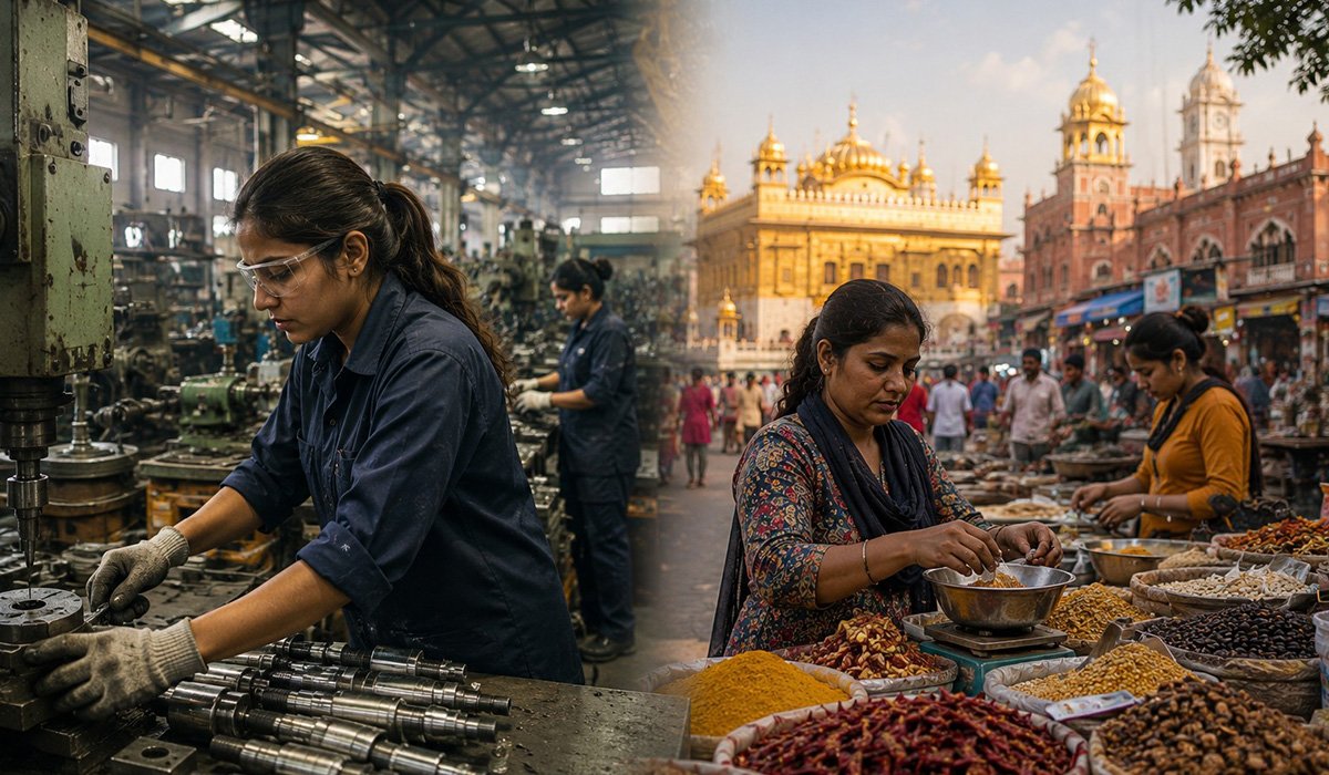 Ludhianas factories and Amritsars trade