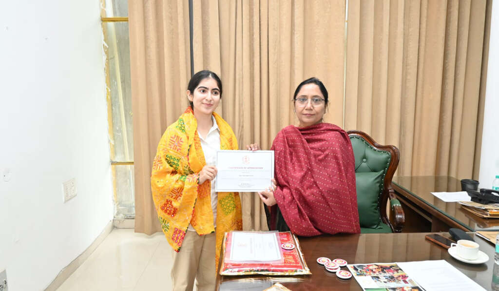 honor received by Dr. Baljit Kaur