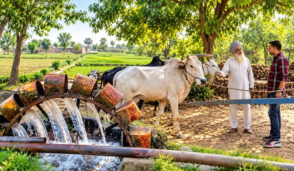 ਜਿਸ ਪੰਜਾਬ ਦੀ ਮੈਂ ਕਾਮਨਾ ਕਰਦਾ ਹਾਂ 6 The Persian Wheel and Its Buckets